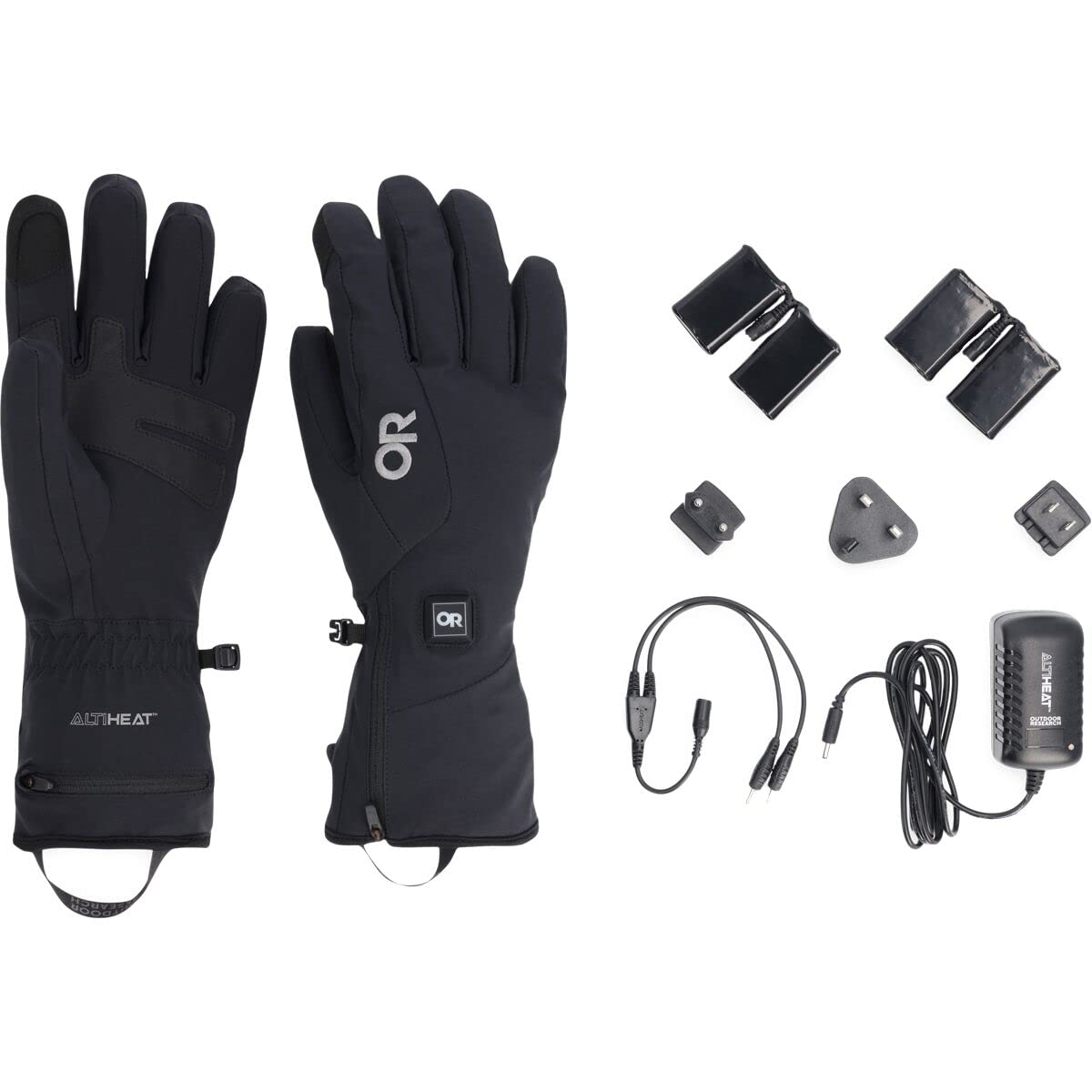 Outdoor Research Men's Sureshot Heated Softshell Gloves - Windproof & Insulated Winter Gloves for Skiing, Snowboarding & Outdoor Activities