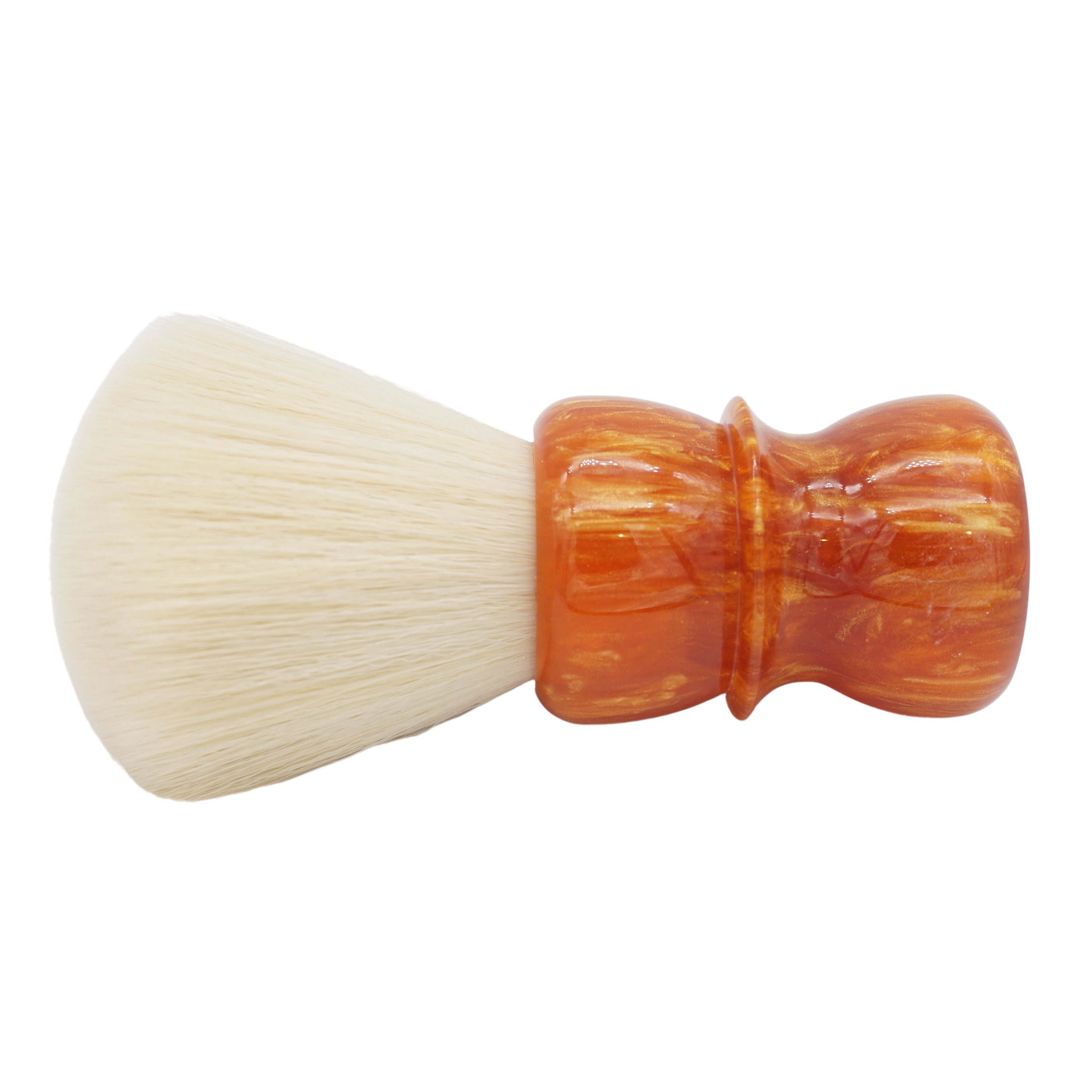 AP Shave Co. 26mm Cashmere Fan Synthetic Shaving Brush - Golden Butterscotch Handle | Premium Soft Bristles for Smooth Shaving | Perfect for Wet Shaving & Beard Grooming at Home