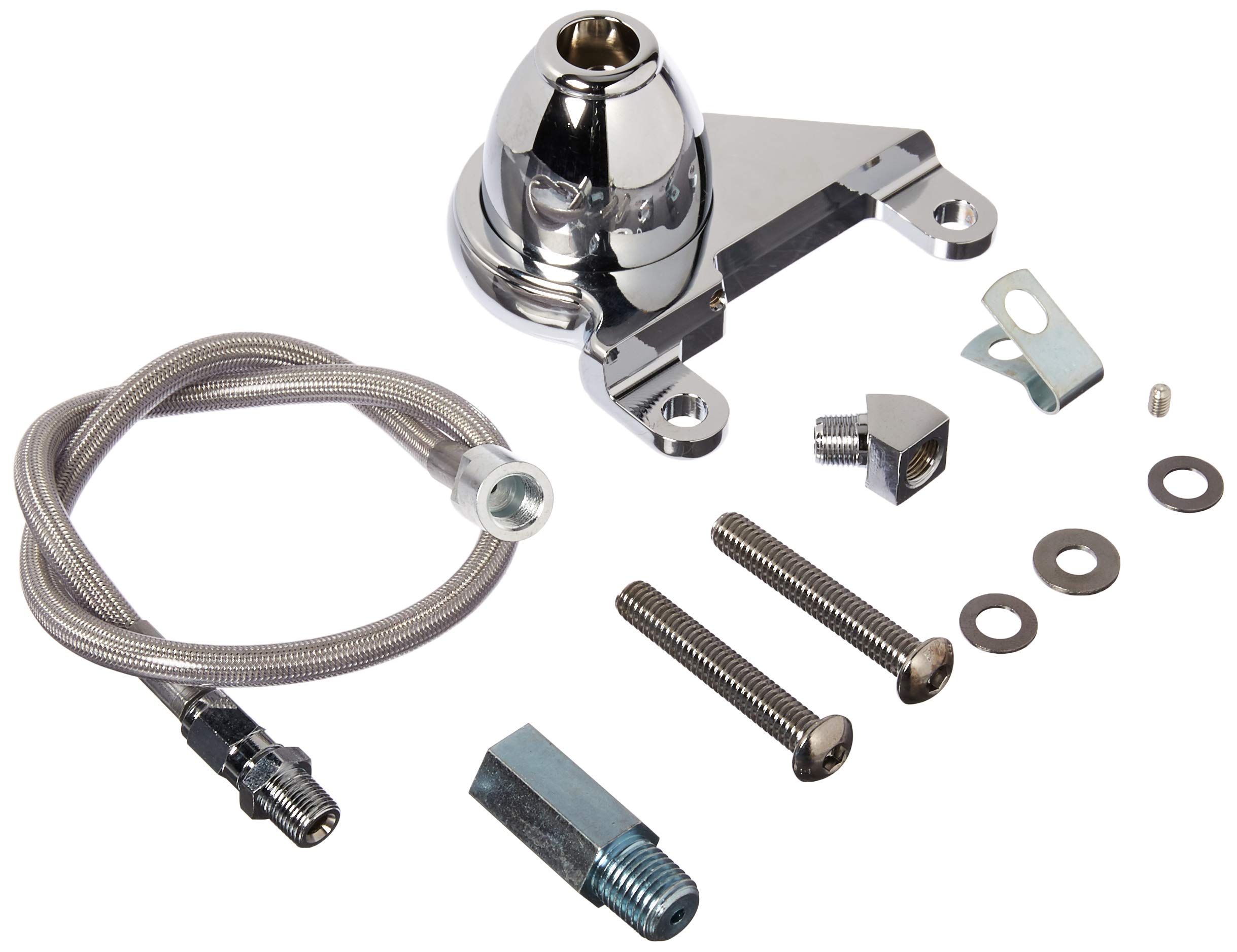 Arlen Ness 15-658 Oil Pressure Gauge Kit - High Performance Motorcycle & Automotive Oil Pressure Monitoring System for Harley, Cruiser, and Custom Bike Applications