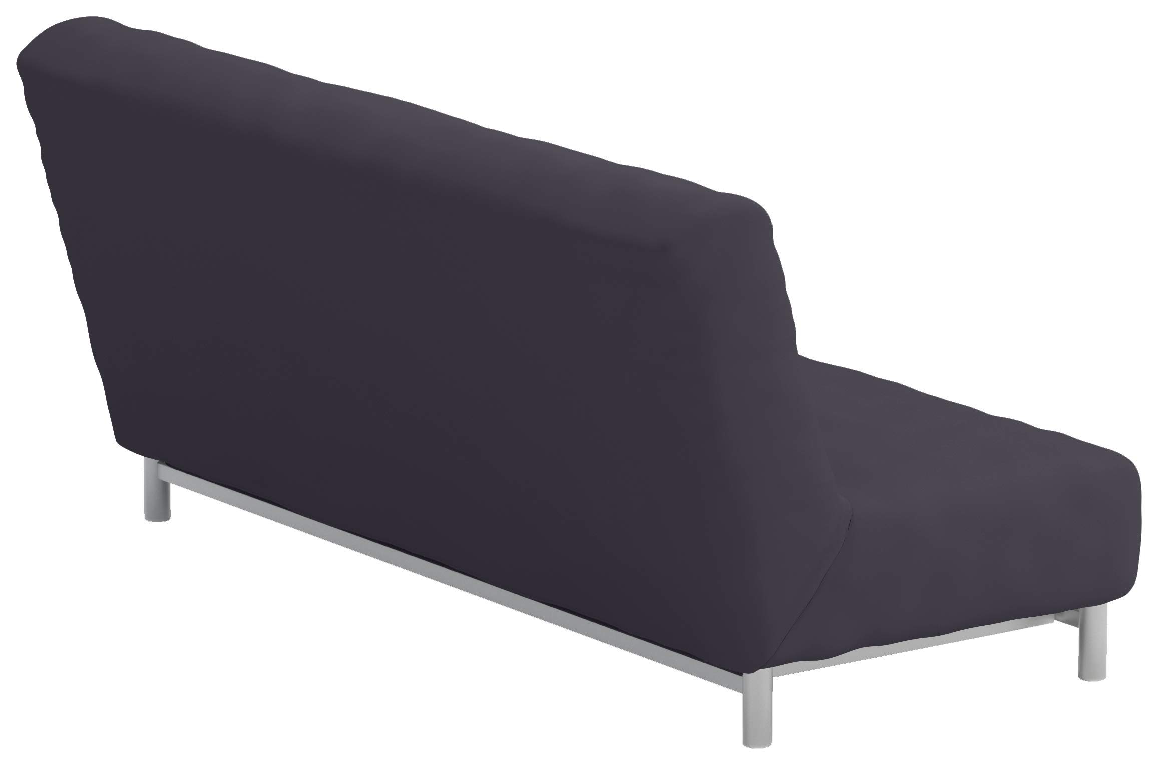 Heavy Cotton Sofa Bed Cover Replacement for IKEA Beddinge Lovas Sleeper - Dark Gray Futon Slipcover | Durable & Breathable Fabric for Living Room, Guest Room & Small Spaces