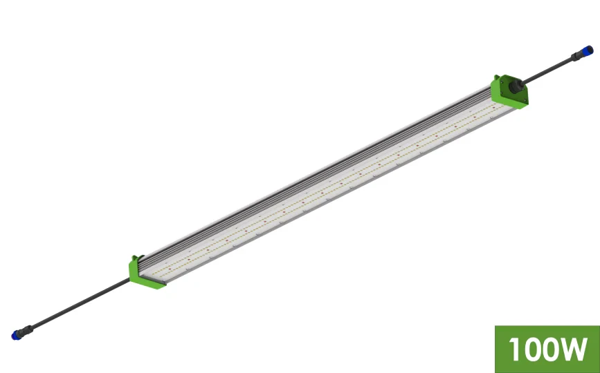 TotalGrow Mezzo 100W 44 LED Grow Light Bar for Indoor Plants - Full Spectrum Plant Growing Lamp with High Efficiency for Hydroponics, Greenhouses & Home Gardening