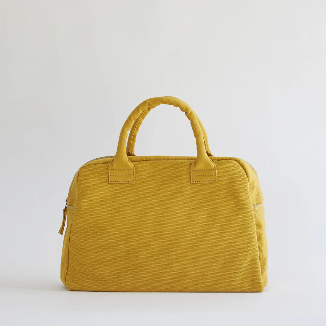 Kurashiki Hampu Canvas Briefcase - Small Size Mustard Yellow - Stylish & Durable Work Bag for Office, Business, and Travel