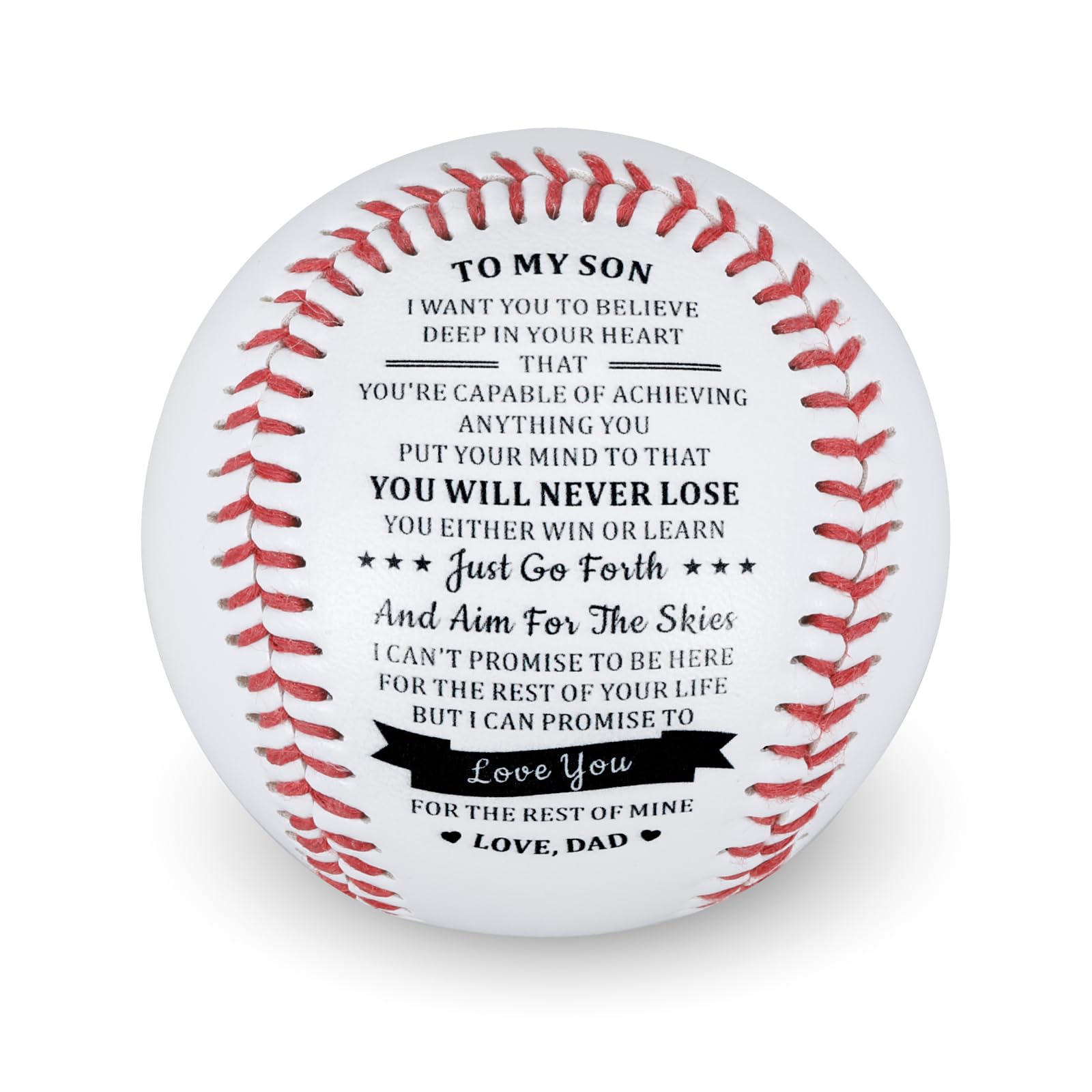 Baseball Gifts for Boys & Men - Personalized Son Gifts from Dad for Birthday, Christmas Stocking Stuffers, Graduation & Valentine's Day | Perfect Baseball Lover Presents for Teen Boys & Him | Great for Games, Training & Fan Memorabilia