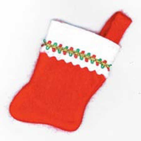 36 Pack Small Red Felt Christmas Stockings (5 Inch) - Bulk Holiday Decorations for Gift Cards, Candy, Business Cards | Perfect for Office Parties, Tree Decor & Festive Home Decorating