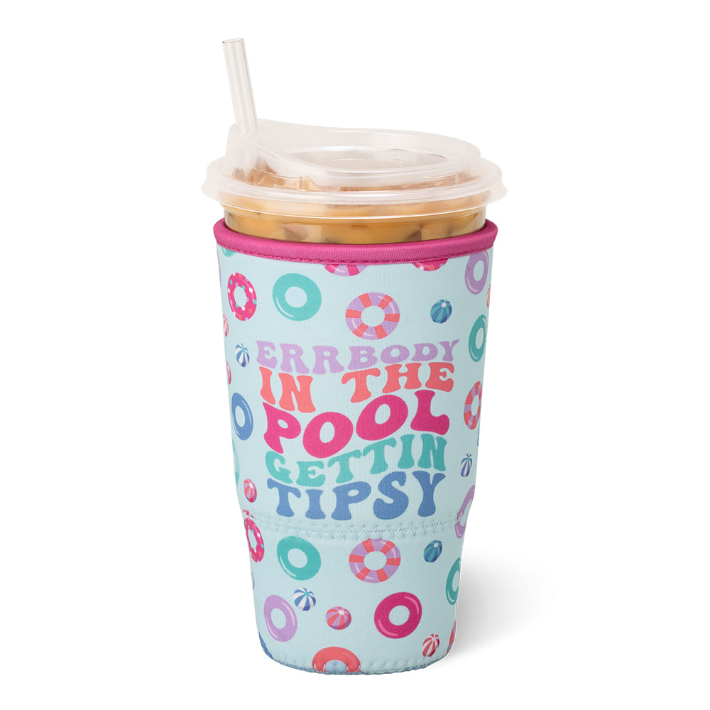 Errbody In The Pool Large Iced Cup Coolie - Insulated Drink Holder for Pool Parties, Beach Outings & Summer BBQs