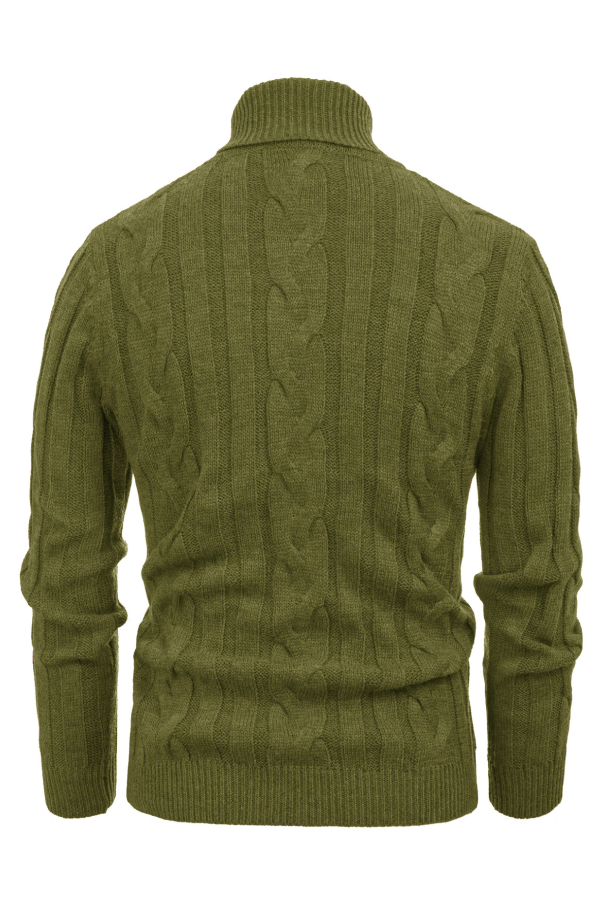 Men's Cable Knit Turtleneck Sweater - Warm Thermal Pullover for Casual Winter Wear | Perfect for Office, Outdoors & Holiday Outfits