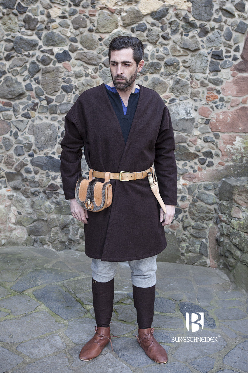 Loki Brown Viking Coat - Authentic Norse Viking Costume for Cosplay, Halloween & Medieval Reenactment | Warm Winter Coat for Men & Women
