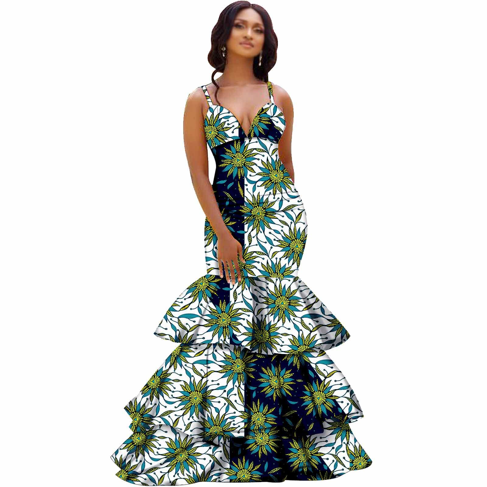 African Wax Print Dresses for Women - Traditional Cultural Ball Gown & Cocktail Attire for Weddings, Church, Prom & Special Occasions | Elegant Ethnic Fashion for Girls & Ladies