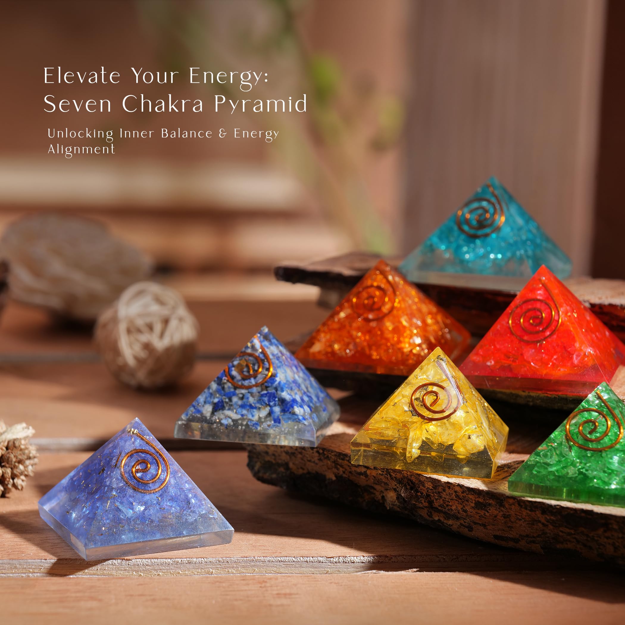 FASHIONZAADI 7 Chakra Tree of Life Crystal Decor - Spiritual Healing Gifts for Women, Mothers, Meditation & Feng Shui Home Decor - Perfect for Birthday, Yoga Room, Office Desk & Zen Space Decoration