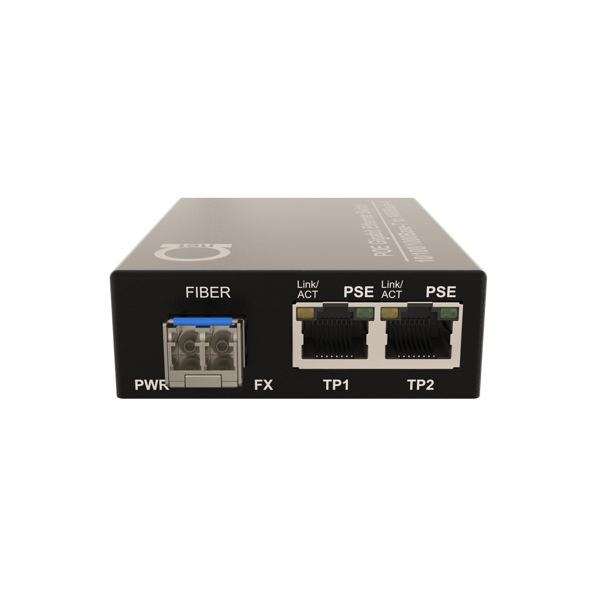 2-Port Gigabit PoE/PoE+ Single Mode LC 1310nm Fiber Media Converter - IEEE 802.3af/at Compliant, 20km (12.42 Mi) Range with PoE PSE Support | Perfect for Security Cameras, Wireless Access Points & Industrial Networks