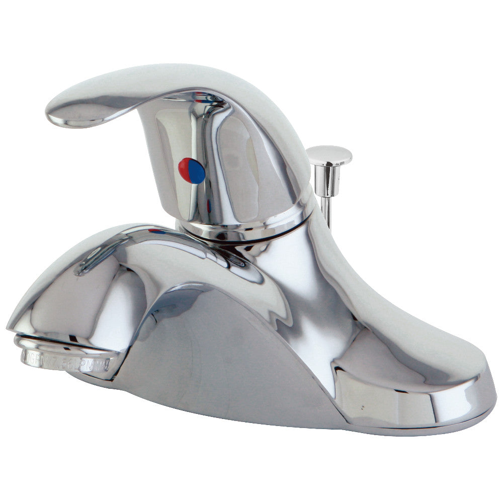 Kingston Brass KB6548 Single Handle 4-inch Centerset Bathroom Faucet - Modern Water-Saving Design for Sink Vanity & Powder Room Installation