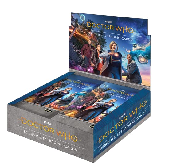 2022 Rittenhouse Doctor Who Series 11 & 12 Trading Cards - US Hobby Box (24 Packs) | Collectible Cards for Sci-Fi Fans & TV Show Memorabilia Collectors | Perfect for Trading, Displaying, and Gifting
