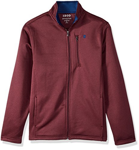 IZOD Men's Premium Full Zip Fleece Jacket - Warm Winter Outerwear for Casual Wear, Outdoor Activities & Travel