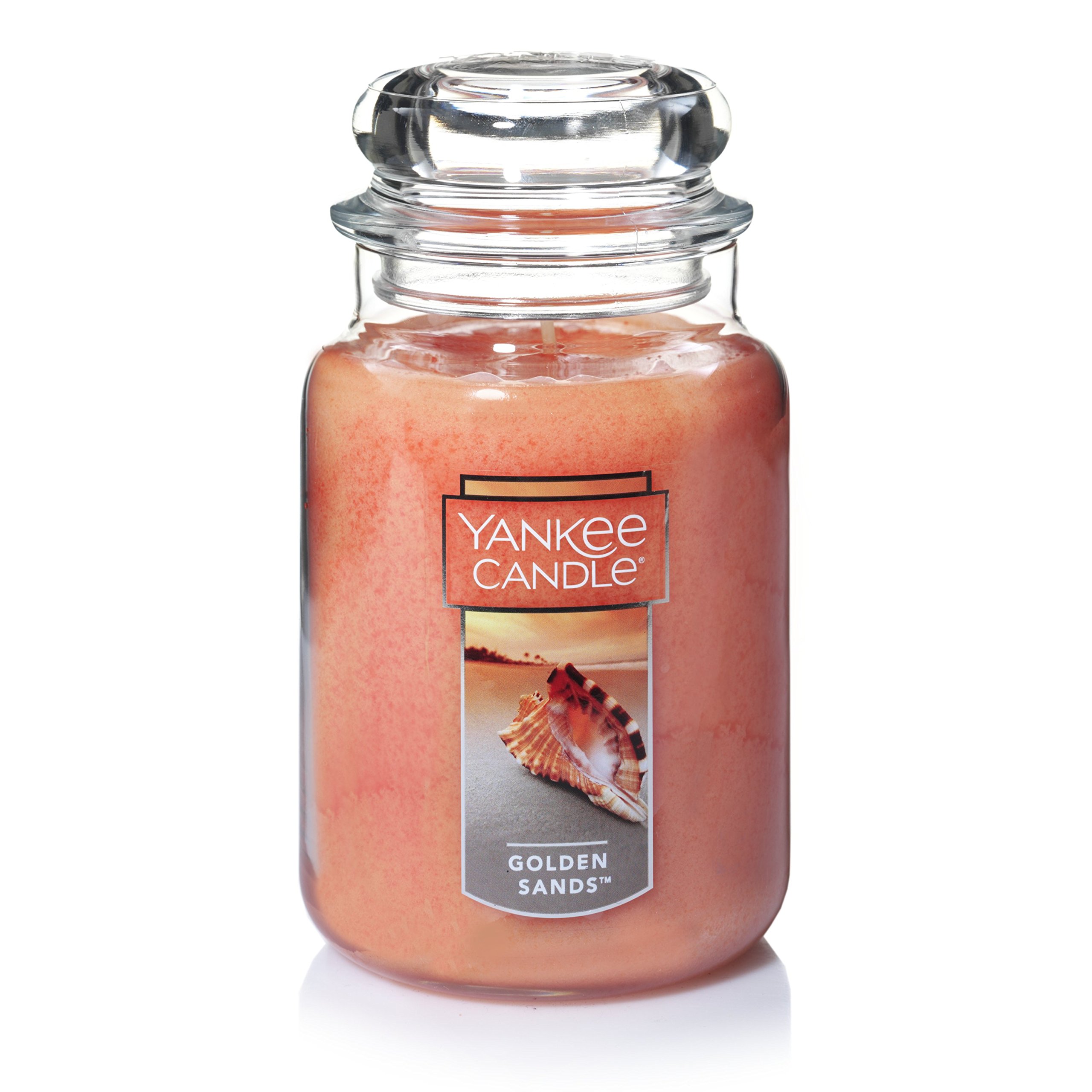 Yankee Candle Golden Sands Scented Candle - 22oz Large Jar with Single Wick, 110+ Hours Burn Time - Perfect for Home Decor, Relaxation & Aromatherapy