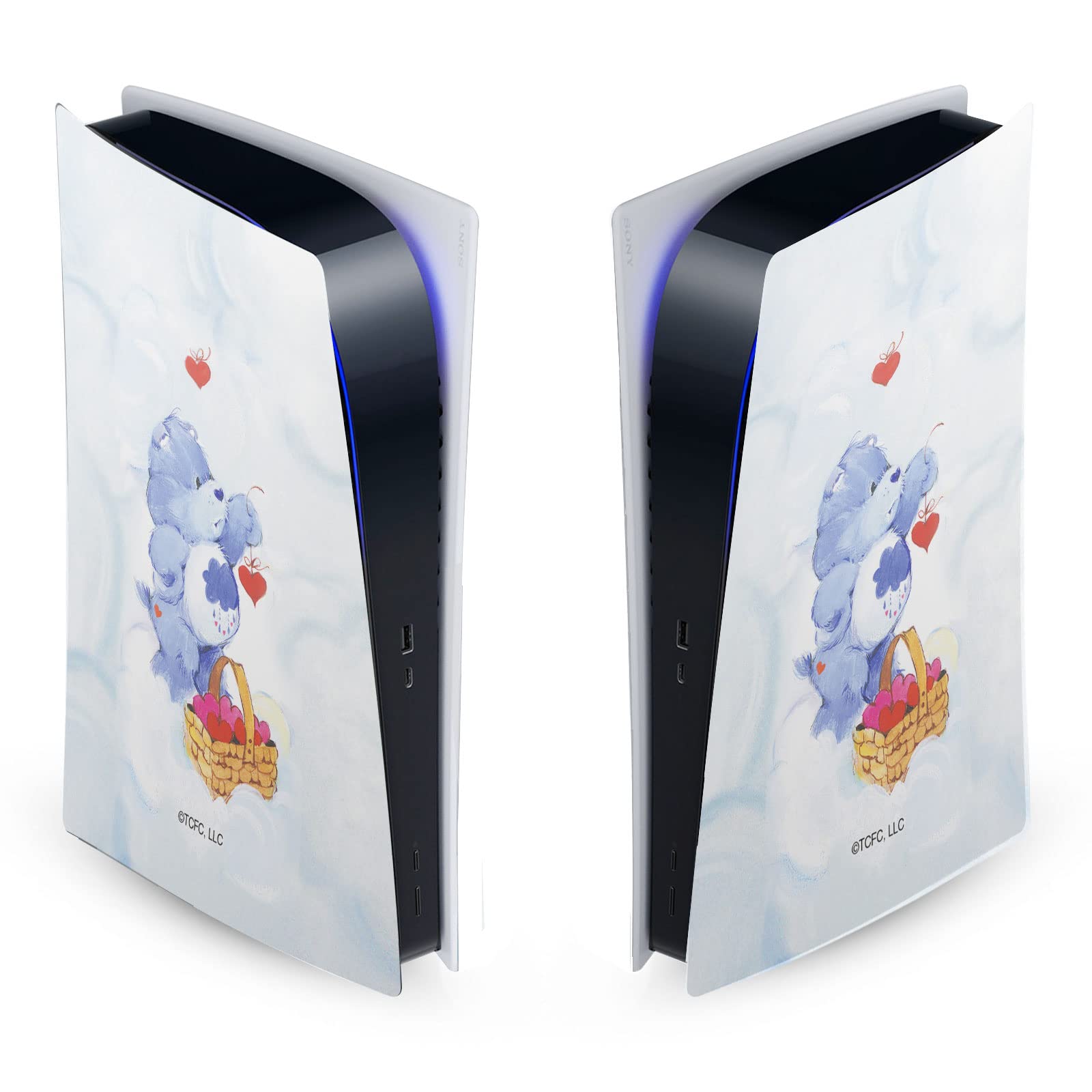 Care Bears PS5 Skin - Grumpy Matte Vinyl Cover for Sony PlayStation 5 Digital Edition | Gaming Accessories