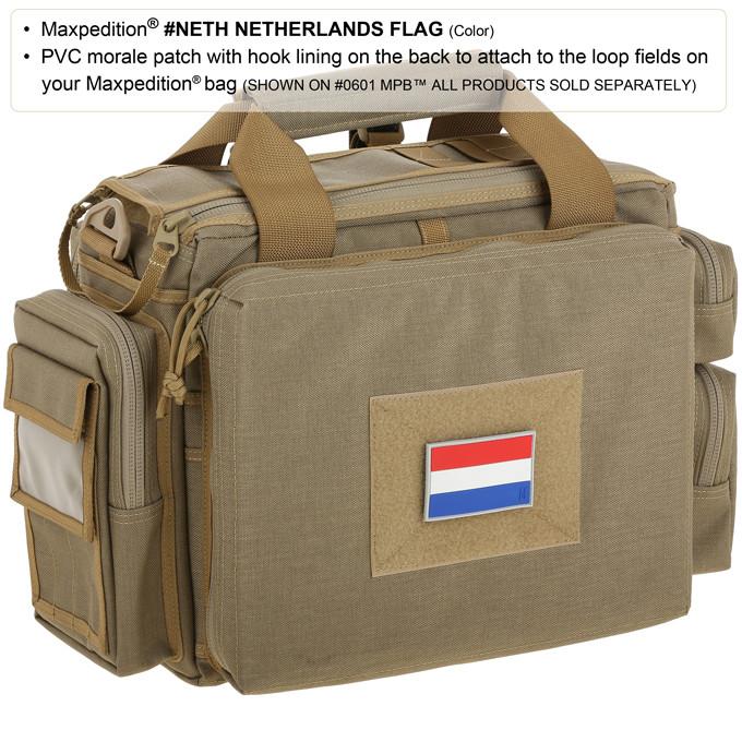 Netherlands Flag Morale Patch - Hook and Loop Fastener for Military Backpacks, Tactical Gear & Outdoor Adventures - Perfect for Dutch Pride, Travel & Collectors