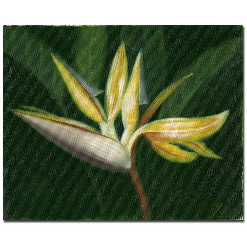 Trademark Art MA078-C1824GG Lilies Canvas Wall Art - Hand Painted Floral Home Decor for Living Room, Bedroom & Office
