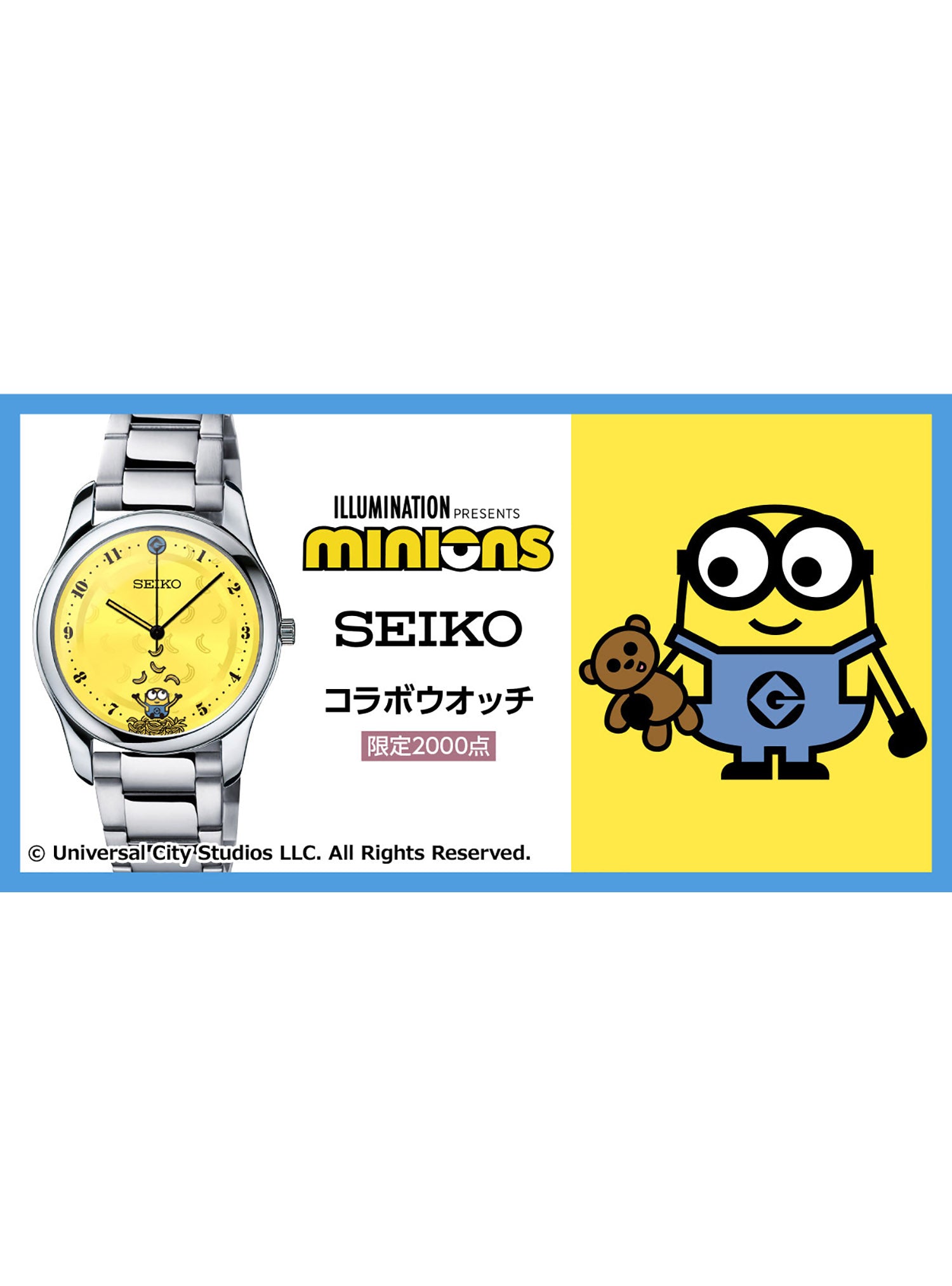 Limited Edition Minions x Seiko Collaboration Watch - Made in Japan | Perfect for Collectors, Gifts & Everyday Wear