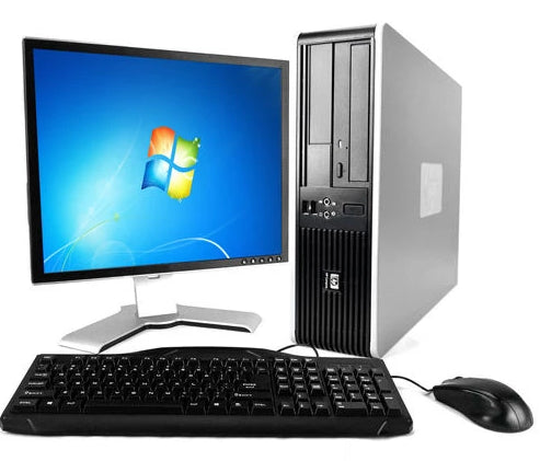 HP Pro 6000 Business Desktop Computer - Intel Core 2 Duo 2.4GHz, 4GB RAM, 320GB HDD, DVD Drive, Windows 10 Pro, 19