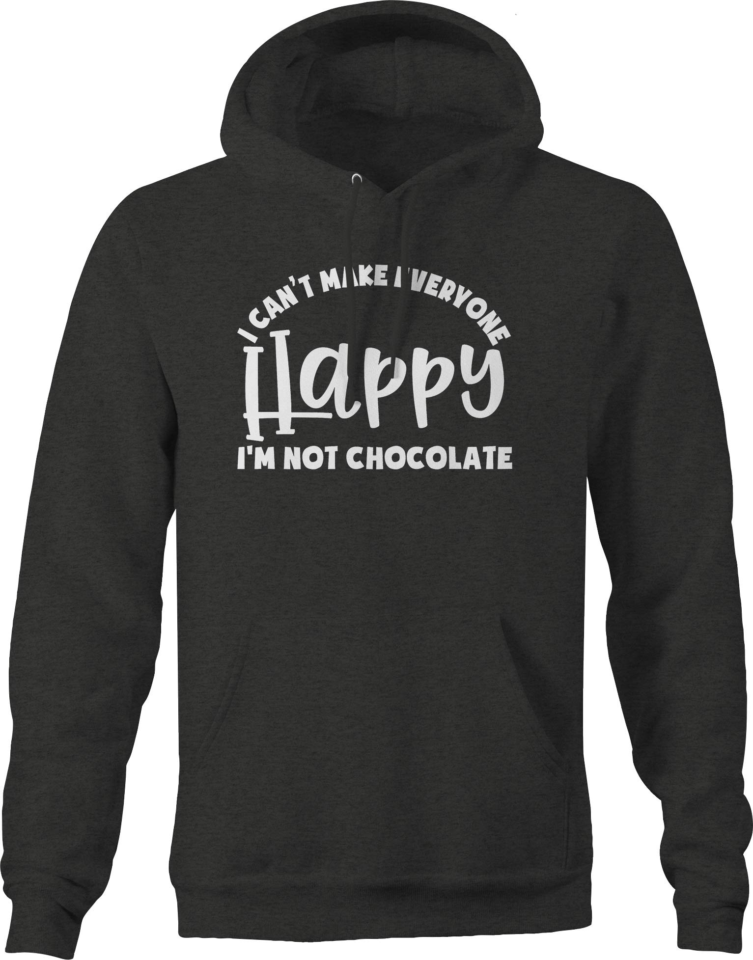 Funny Hoodie for Men - 'Not Chocolate' Dark Grey | Casual Humor Gift