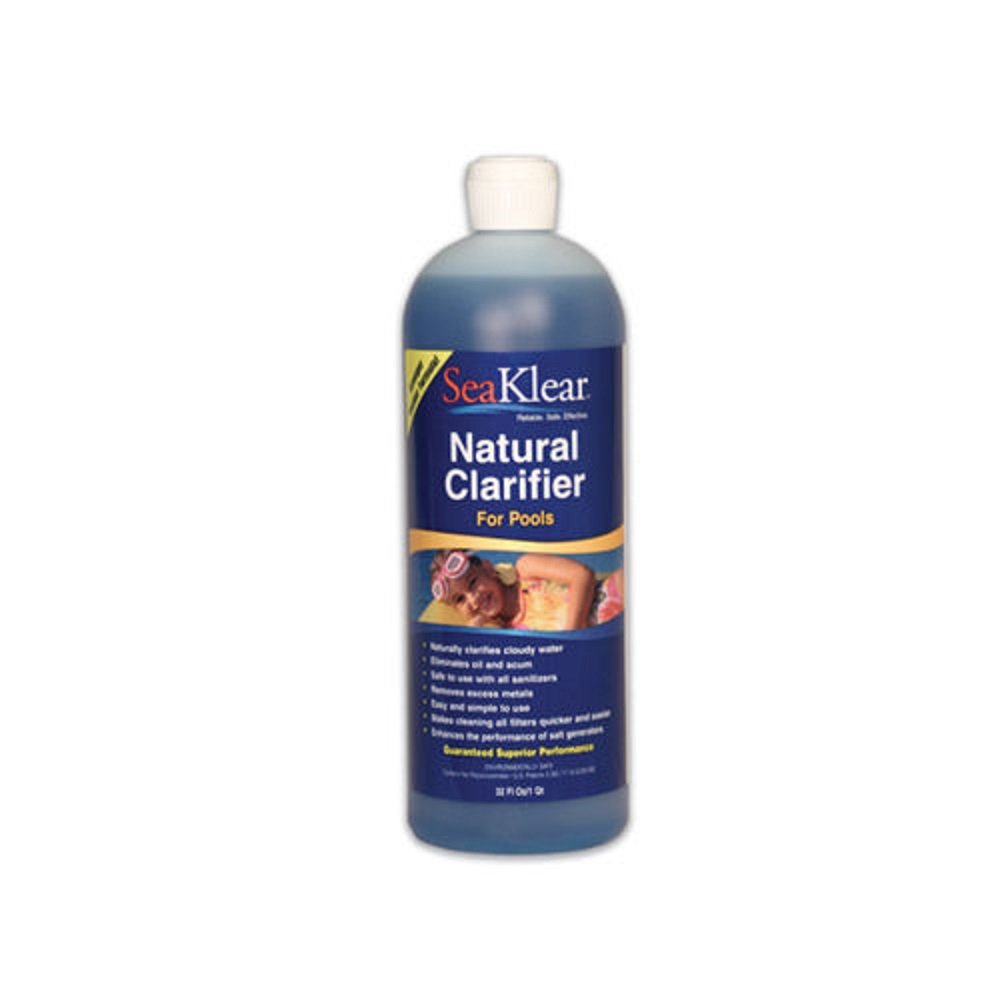 SeaKlear SKPCQ Natural Swimming Pool Clarifier - Crystal Clear Water Solution for Pools & Spas | Perfect for Cloudy Water Treatment & Maintenance