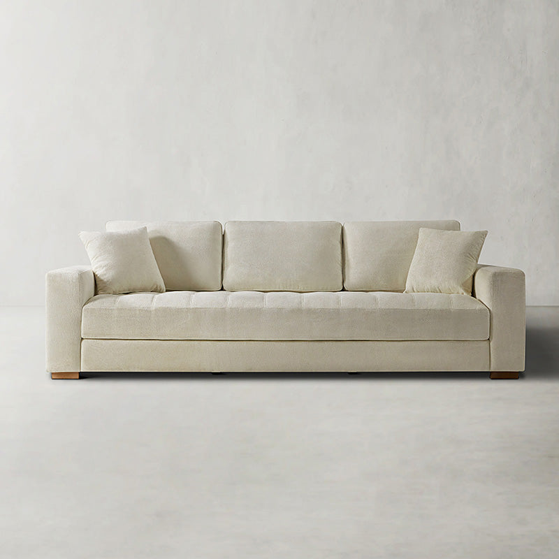 Morgan Large Four Seater Cream Colored Sofa - Luxurious Living Room Furniture for Home & Office Comfort