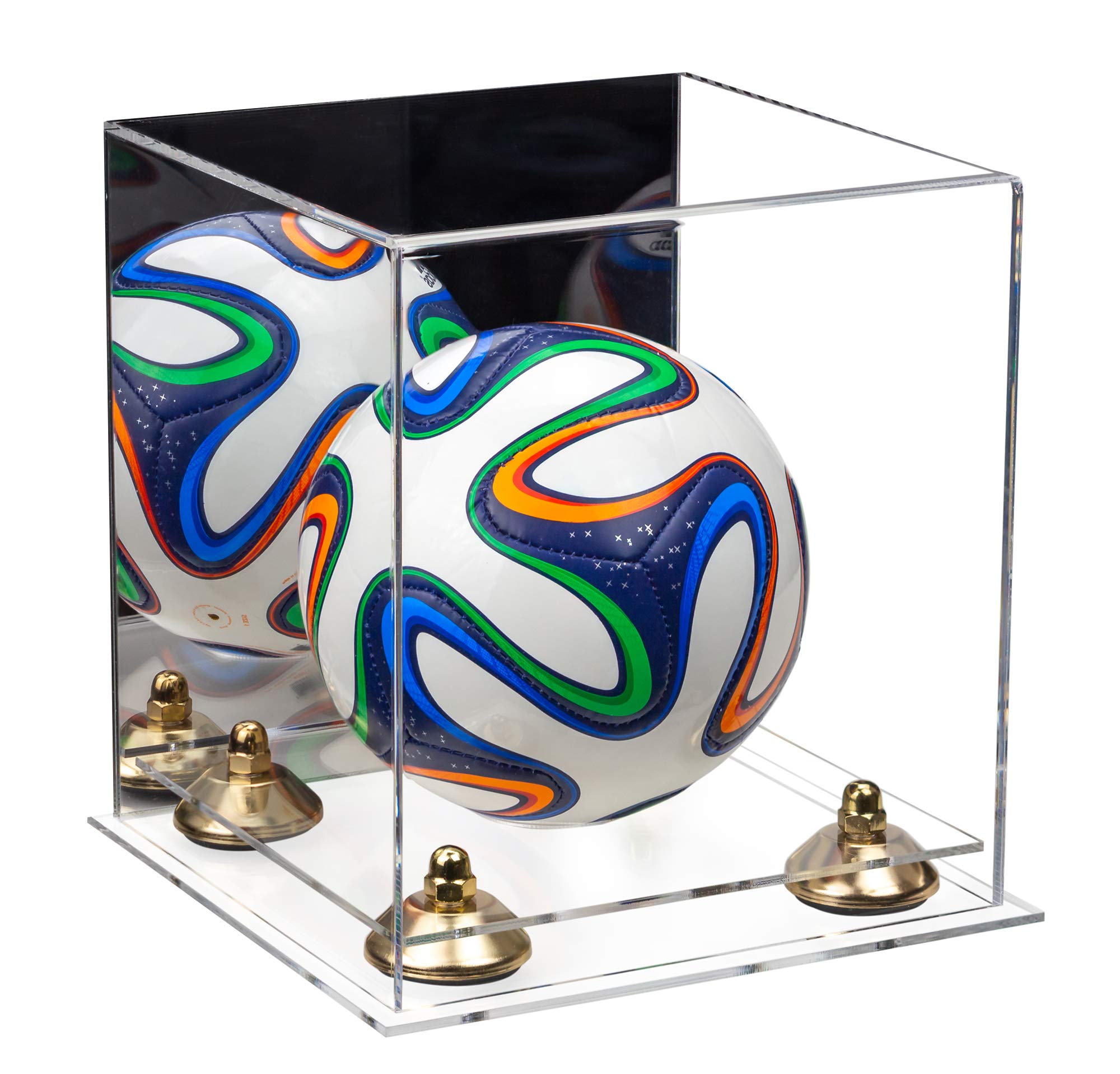 Mini Acrylic Soccer Ball Display Case - Perfect for Collectibles, Miniatures & Sports Memorabilia - Ideal for Home, Office & Gift Displays