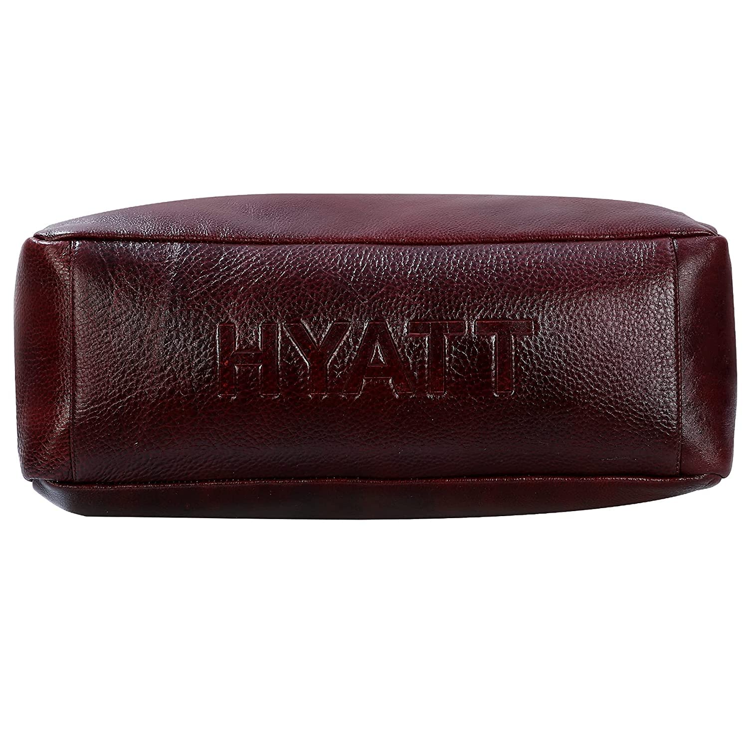 HYATT Women's Leather Tote Bag - Genuine Full Grain Leather Handbag for Office & Travel