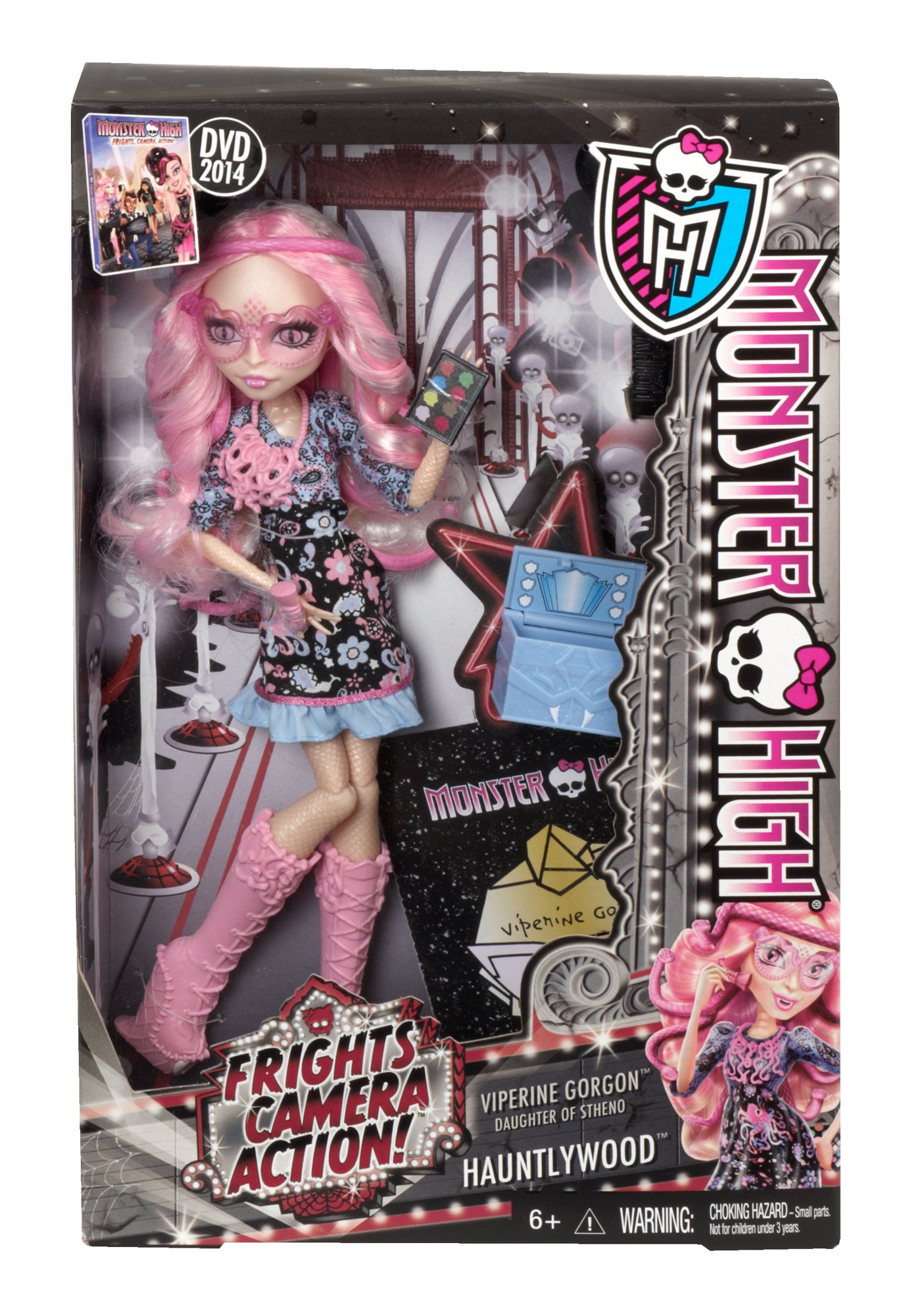 Monster High Frights Camera Action Viperine Gorgon Doll - Collectible Fashion Doll for Kids & Fans | Perfect for Playtime, Display & Gift Giving