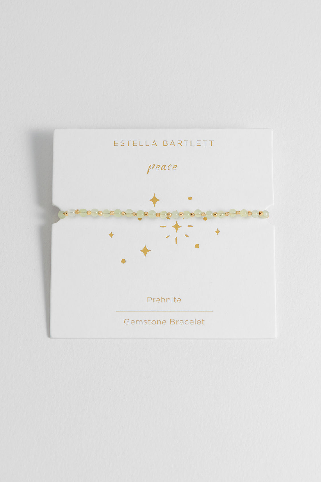 Healing Prehnite Gemstone Amelia Bracelet for Women - Natural Stone Energy Jewelry for Relaxation, Meditation & Positive Vibes
