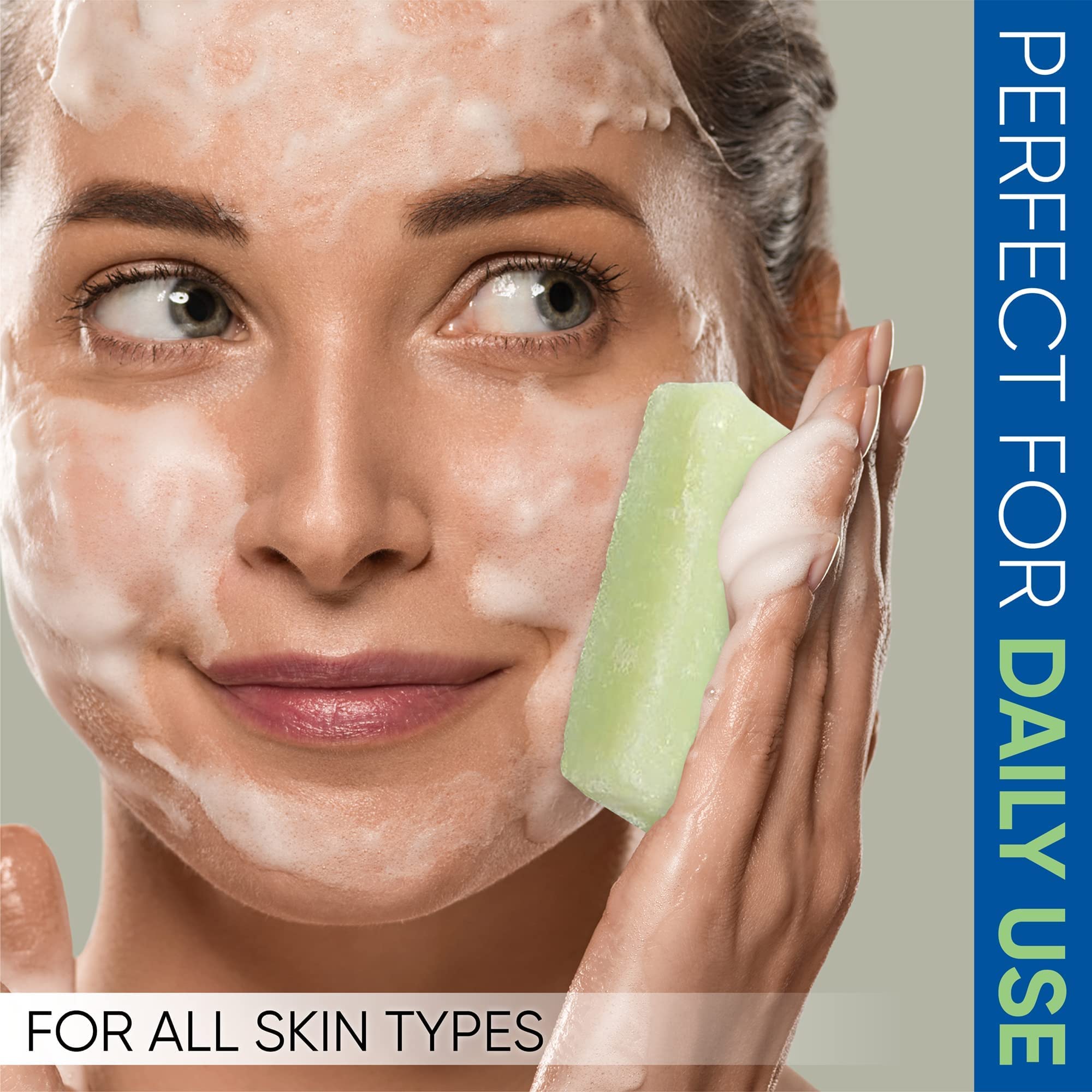 T.Taio Exfoliating Soap Sponge - Deep Cleansing Shower Scrubber for Body & Face - Oil Removal & Dead Skin Exfoliation - Massage & Lather for Feet, Elbows & Back - Cucumber Melon Scented Bath Accessories - Perfect for Spa Day & Dry Skin Care