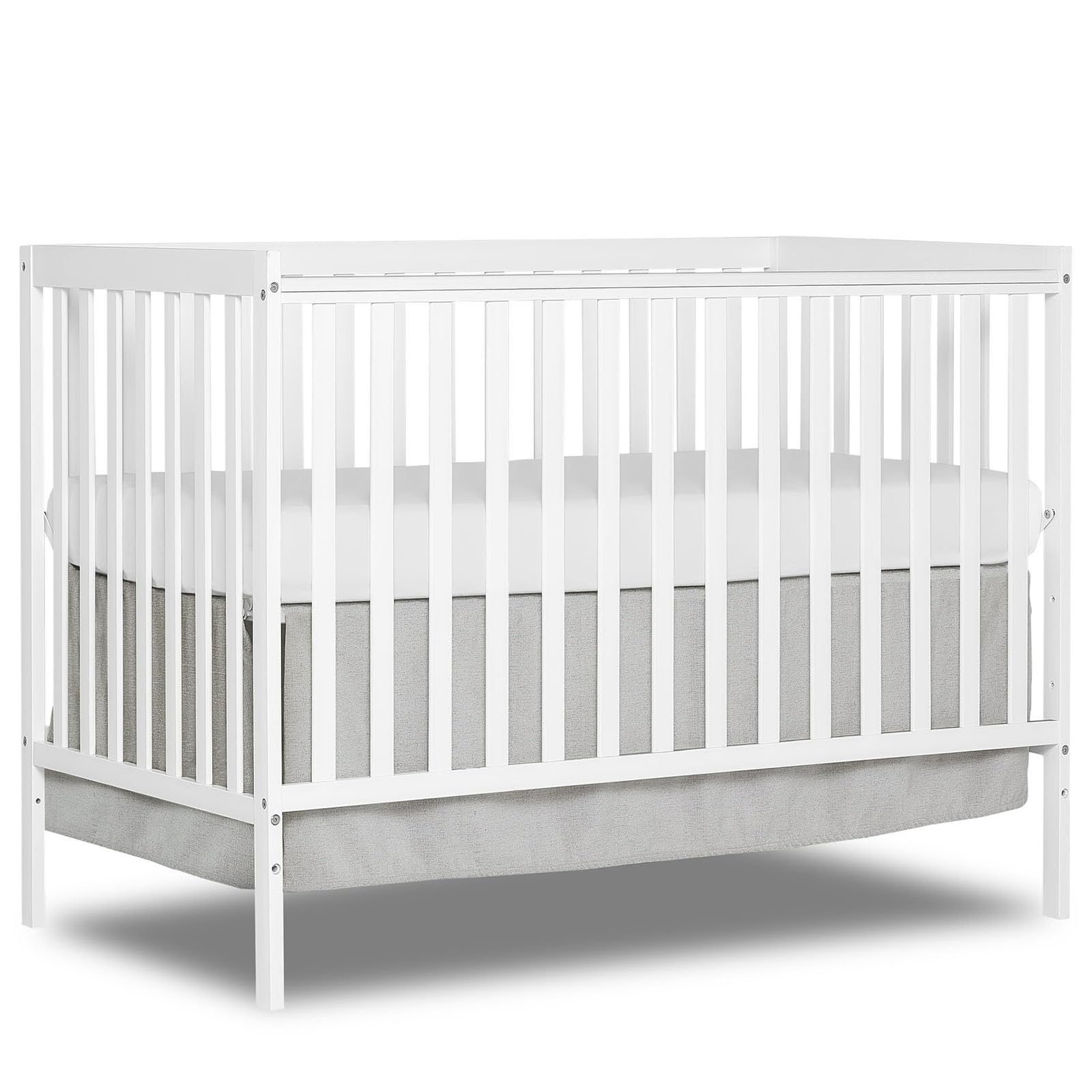5-in-1 Convertible Baby Crib to Toddler Bed, Daybed & Full Size Bed Frame - Safe & Durable Nursery Furniture for Boys & Girls (Mattress Not Included) | Perfect for Newborns, Toddlers & Growing Kids Bedroom