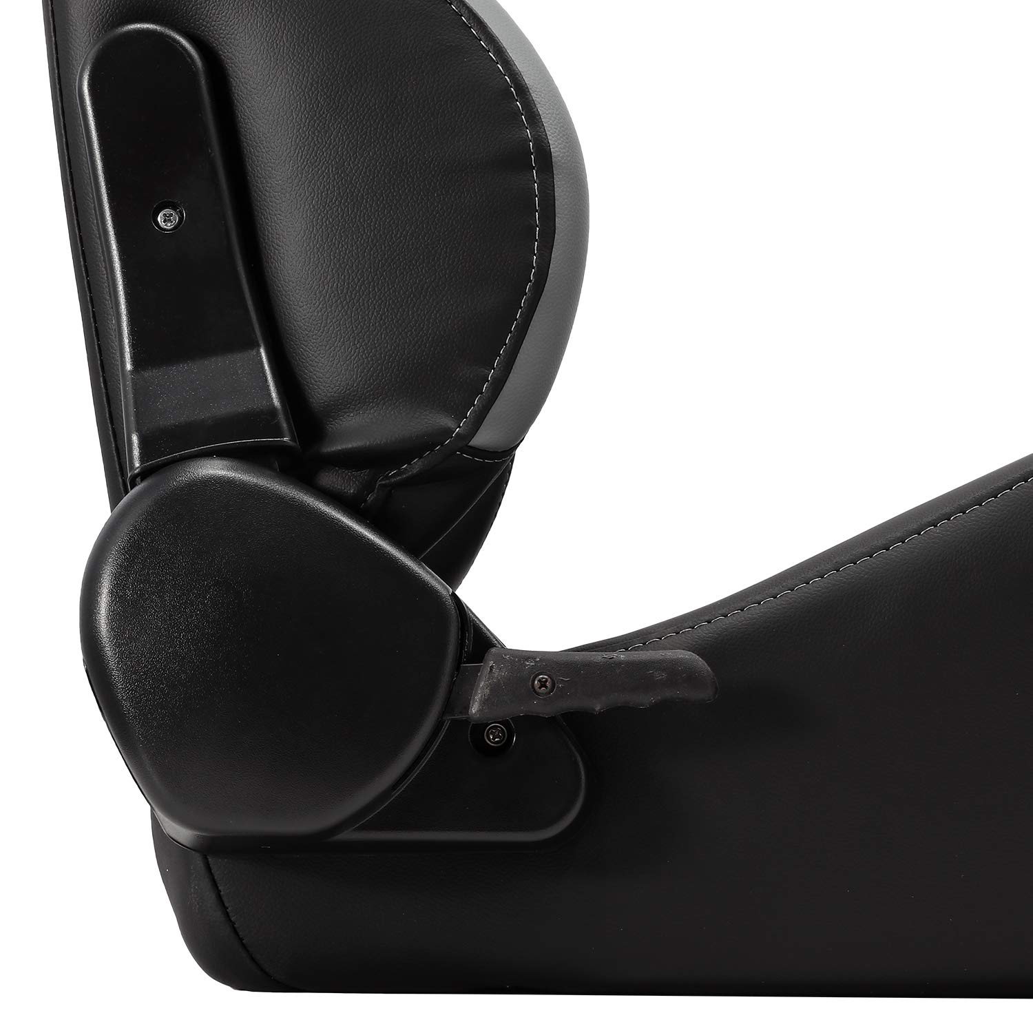 ModifyStreet Universal Black/Grey PVC Leather Racing Bucket Seats - 1 Pair for Sports Cars, Drifting & Performance Vehicles - High-Quality Replacement Seats for Enhanced Comfort & Style