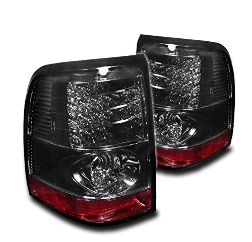 Smoked LED Tail Brake Lights Rear Lamps - Compatible with 2002-2005 Ford Explorer 4Dr | High Visibility & Durable Replacement for Night Driving & Off-Road Adventures