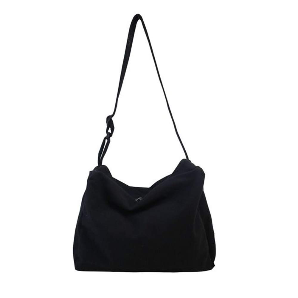 Stylish Canvas Messenger Bag - Large Hobo Shoulder Purse for Women & Men | Lightweight Crossbody Bag for Travel, Work & Daily Use