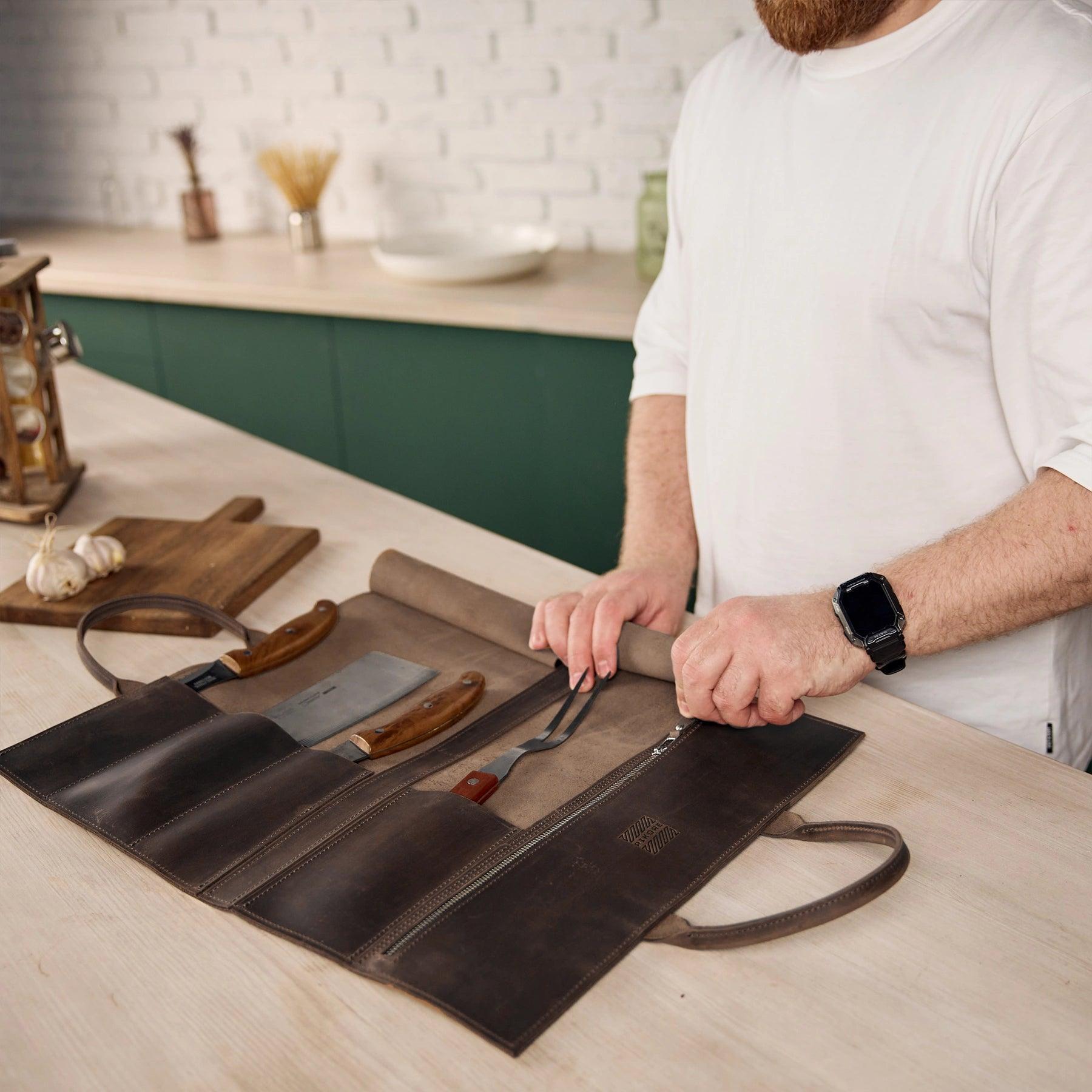4 Slot Folding Knife Bag - Compact & Durable Knife Storage Case for Camping, Hunting & Outdoor Adventures | Perfect for Chefs, Collectors & Survivalists