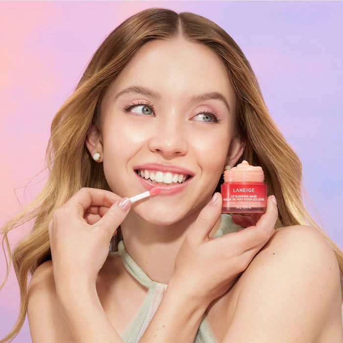 LANEIGE Vitamin C Lip Sleeping Mask - Intensive Hydration Overnight Lip Treatment for Dry & Chapped Lips - Perfect for Nighttime Skincare Routine & Winter Lip Care