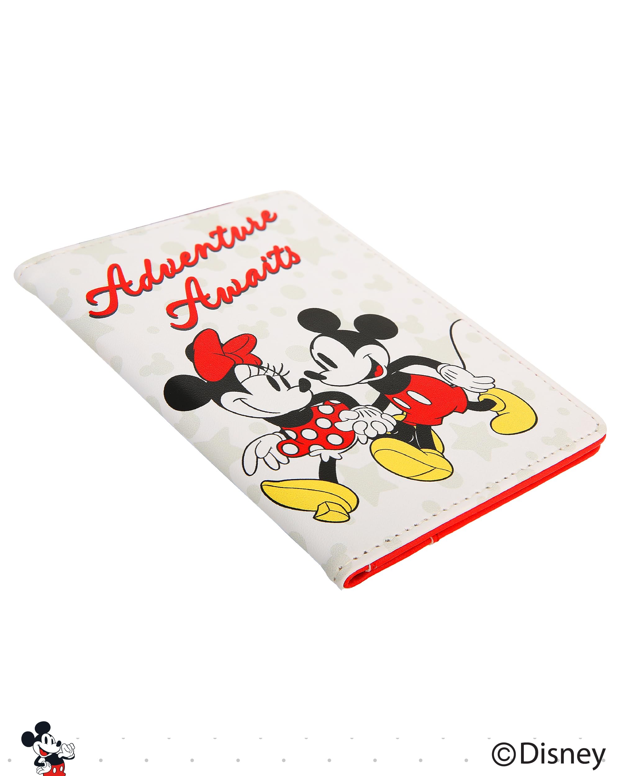 Disney Mickey & Minnie Mouse Passport Holder - Officially Licensed Travel Accessory for Women - Perfect for Vacations, Cruises & International Trips