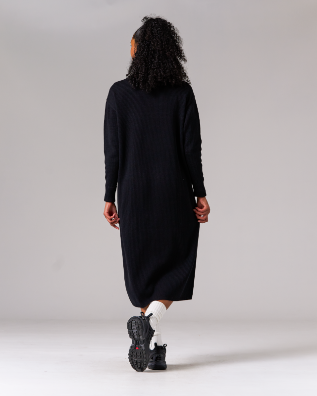 Co/Ny/Pe Knit Dress - Women's Stretchy Comfortable Casual Knitted Dress for Everyday Wear | Perfect for Office, Date Night & Weekend Outings