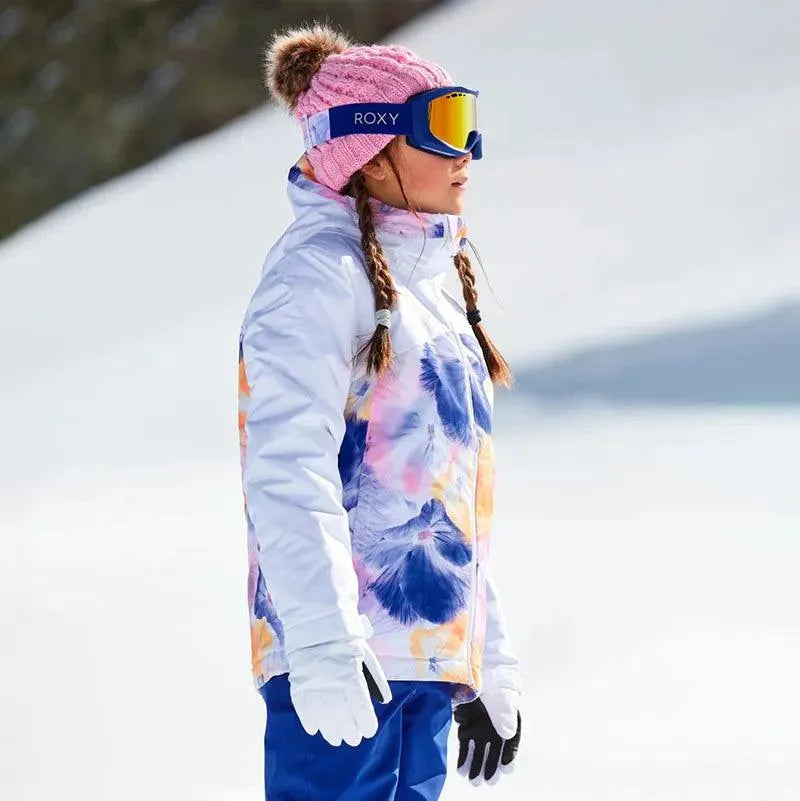 ROXY Girls' Greywood Snow Jacket - Waterproof Winter Coat for Kids - Perfect for Skiing, Snowboarding & Outdoor Adventures