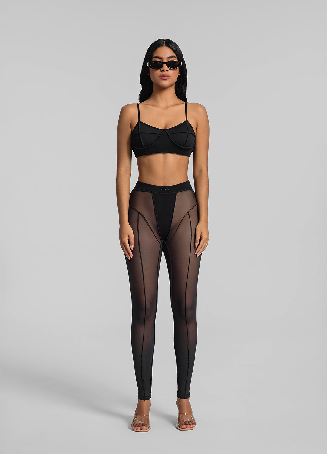 Semi-Sheer High-Rise Leggings for Women - Comfortable & Stretchy Yoga Pants - Perfect for Workouts, Lounge & Everyday Wear