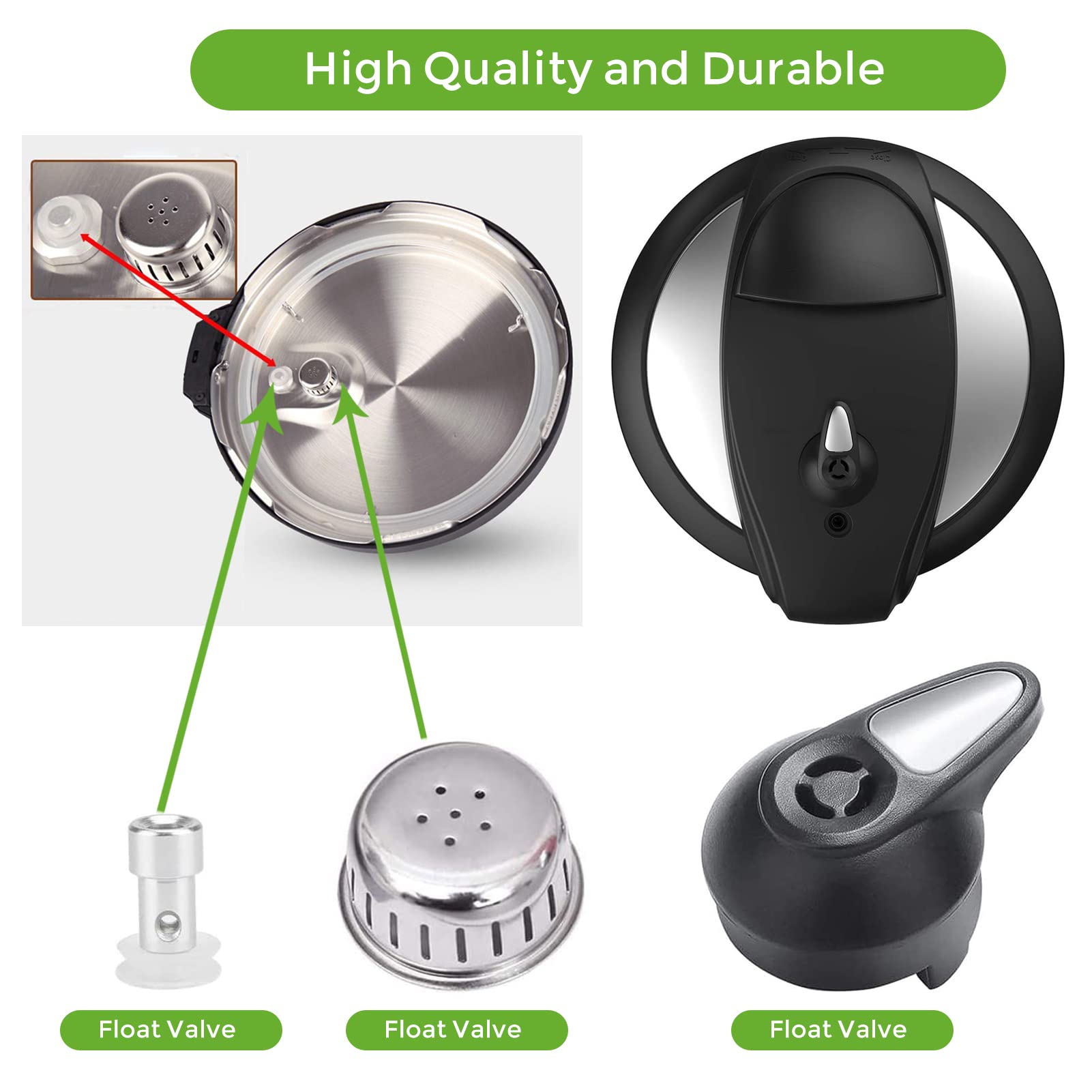 Instant Pot Steam Valve Replacement - Float Steam Release Handle for LUX Mini 3/5/6 Qt (IP-LUX50, IP-LUX60) | Pressure Cooker Accessories | Perfect for Safe Cooking & Quick Pressure Release
