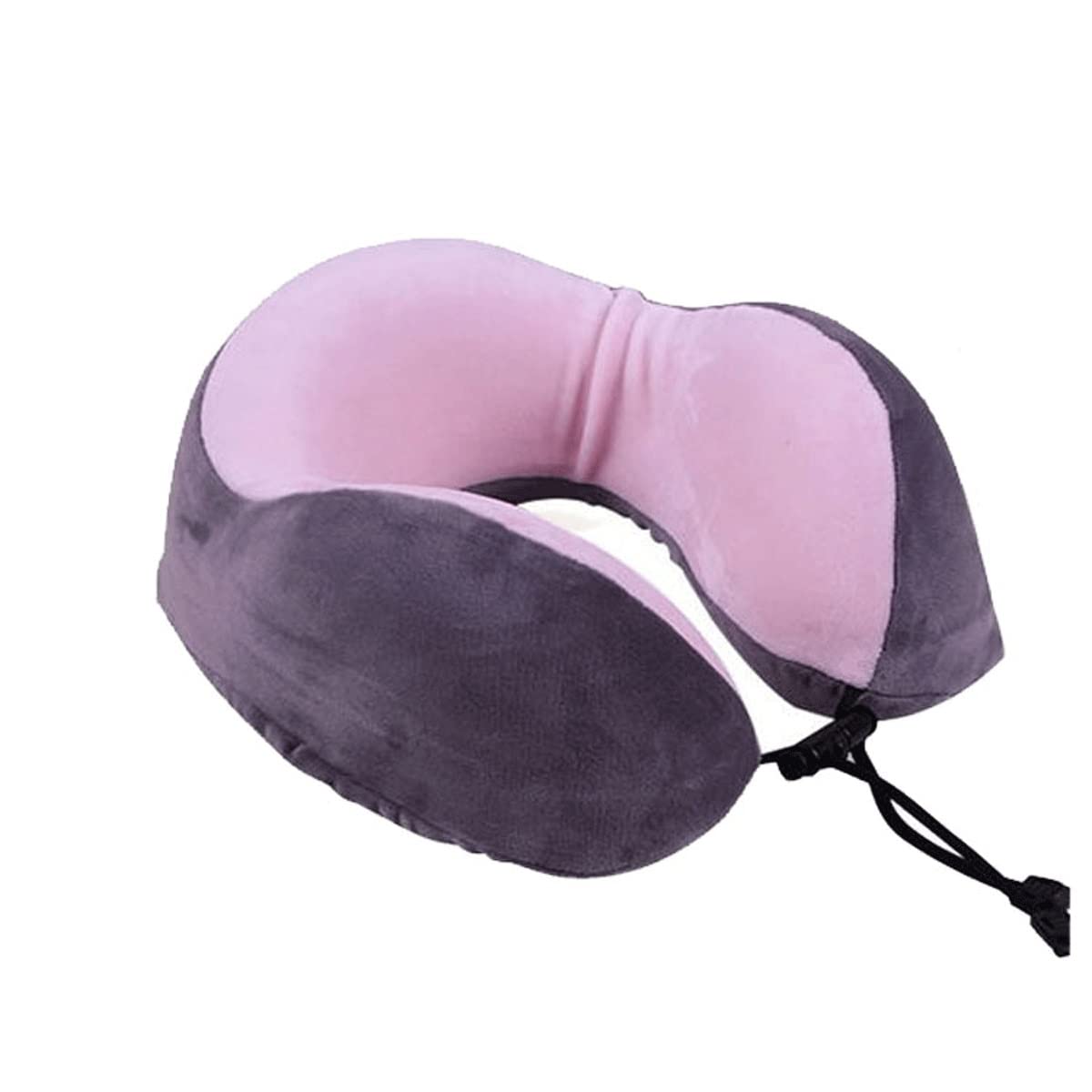 100% Pure Memory Foam Travel Neck Pillow - U-Shaped Ergonomic Support for Airplane, Car & Office - Pain Relief & Comfort for Long Flights, Road Trips & Work Naps