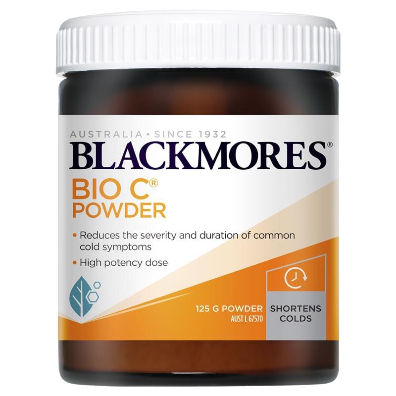 Blackmores Bio C Powder - High Potency Vitamin C Supplement for Immune Support & Skin Health | Daily Wellness Boost for Adults & Kids | Perfect for Cold Season & Active Lifestyles