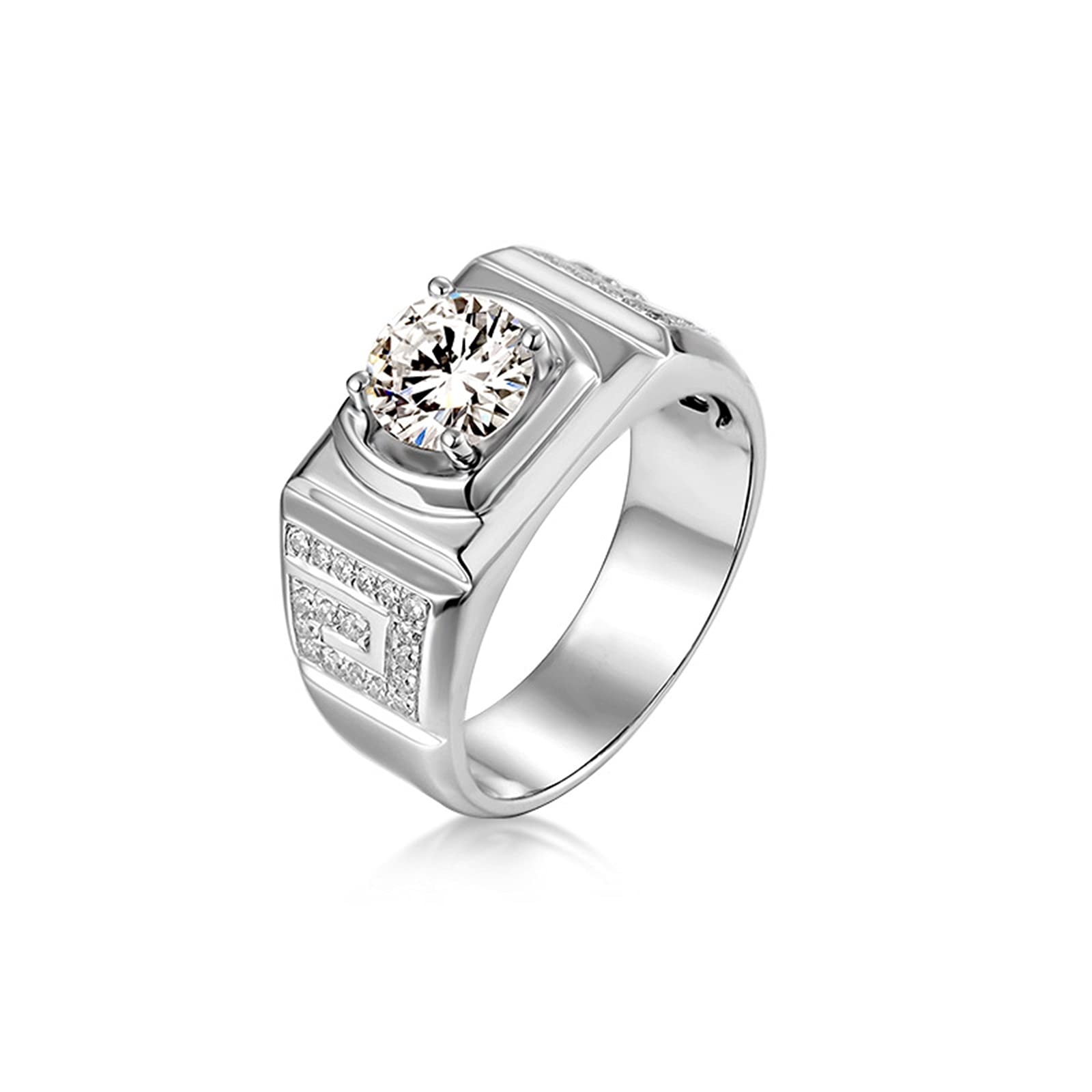 14K Moissanite Promise & Engagement Rings for Men - Sizes 4-11 with Custom Engraving | Perfect for Proposals, Anniversaries & Special Occasions