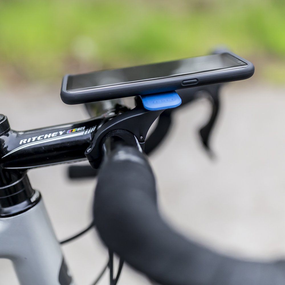 Quad Lock Out Front Bike Phone Mount Kit with MAG Case for iPhone 15 Pro - Secure Cycling Phone Holder for Road Biking & Mountain Trails
