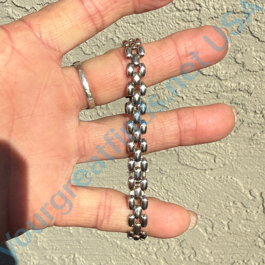 Sterling Silver Mesh Bracelet for Women - Elegant Adjustable Chain Bracelet Jewelry Gift for Her - Perfect for Parties, Weddings & Everyday Wear
