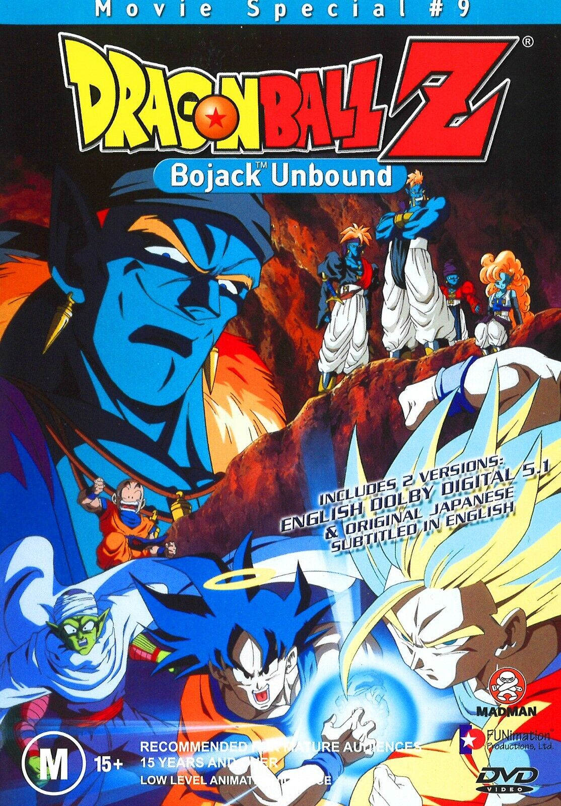 Dragon Ball Z Bojack Unbound Movie 9 DVD - Anime Action Film for Collectors & Fans | Perfect for Movie Nights & DBZ Collections