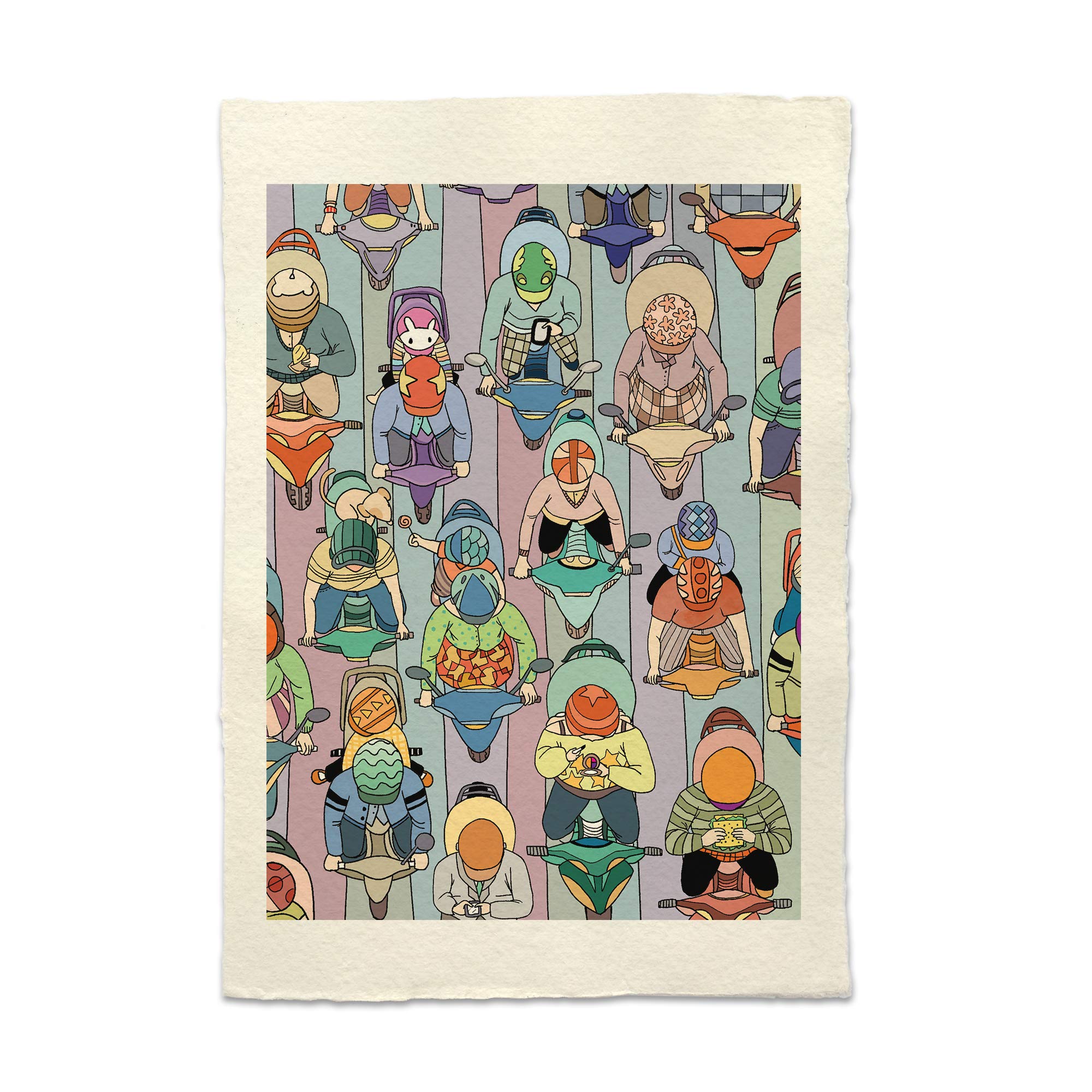 Vietnam Life Dó Paper Poster - Vintage Wall Art for Home & Office Decor