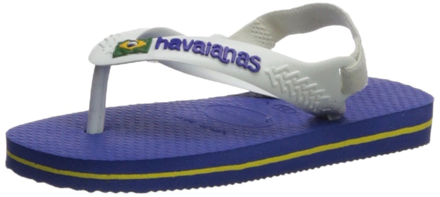Havaianas Brazil Logo Flip Flop Sandals for Baby Boys - Comfortable Toddler Beach Shoes for Summer Play & Pool Days